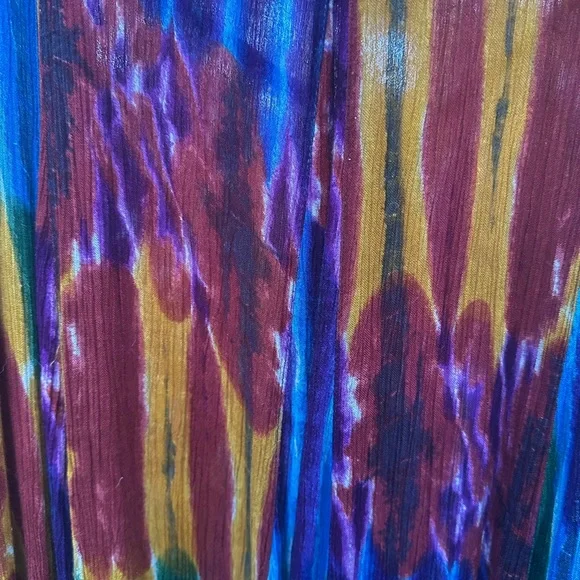 Sacred Threads Rainbow Y2K Hippie Boho Pride Dress - Picture 2 of 10